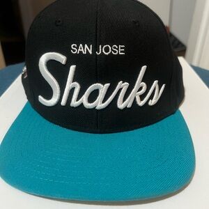 Mitchell & Ness Black and Teal Cap